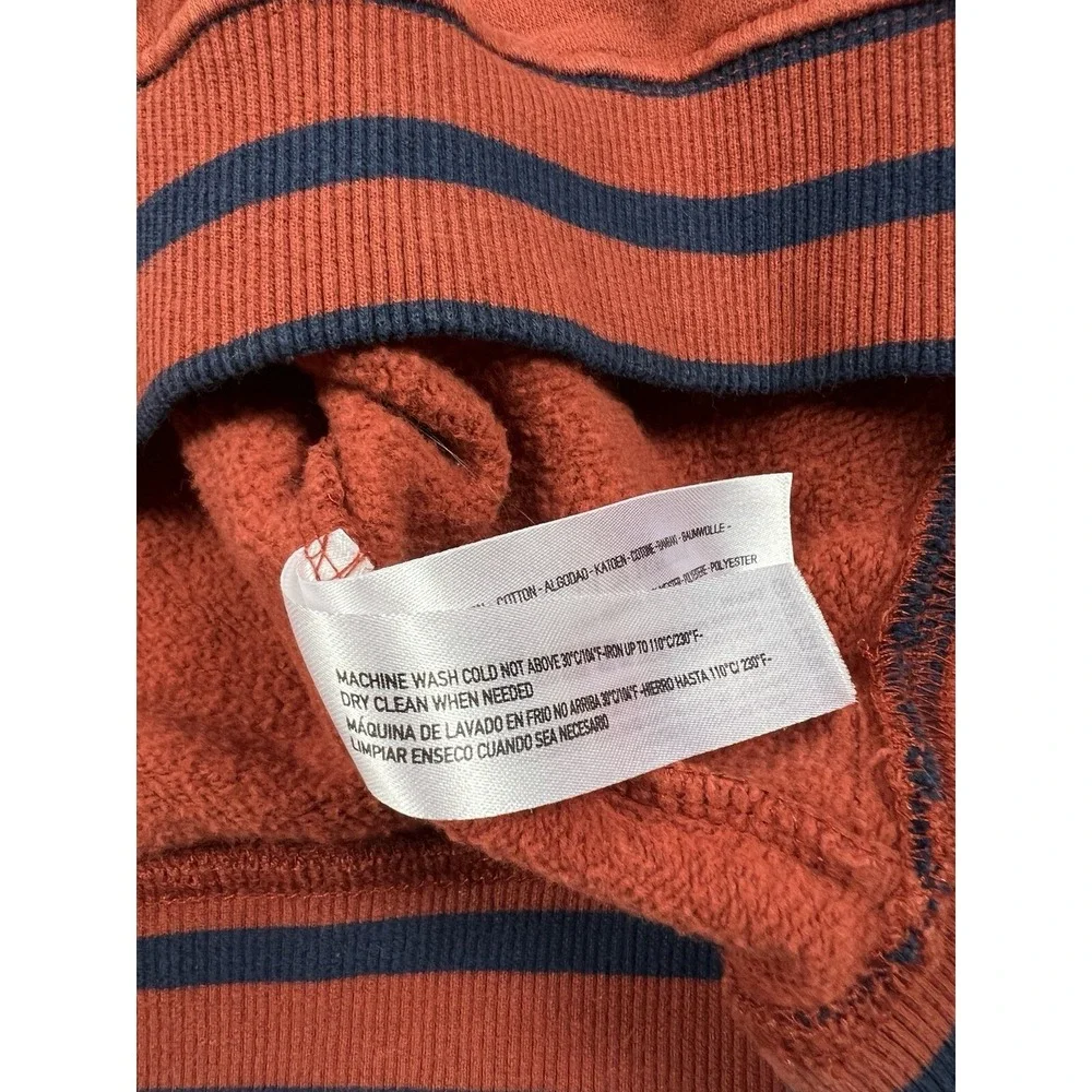 Denim and Flower Sweater Mens Large Burnt Orange‎ Longsleeve BOSTON Casual